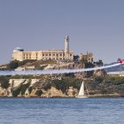 Alcatraz is always a popular fly-by.